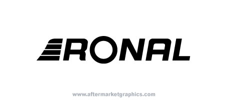 Ronal Wheels Decals - Pair (2 pieces)